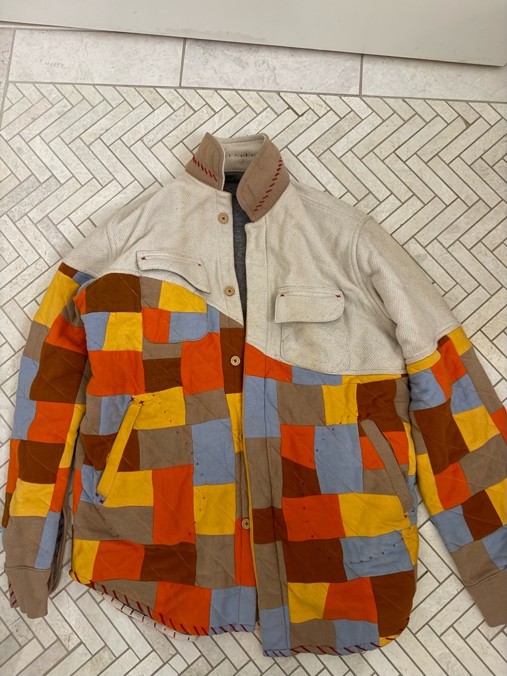 One of one men’s / unisex reversible jacket coat